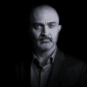 ilustração com rostos de pessoas dentro de pequenos circulos interligados